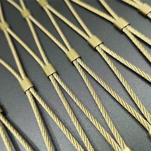 304 Stainless Steel Cable Net, 4mm Cable, 40x40mm Opening, UV Resistant, Standard Compliant thumbnail-2