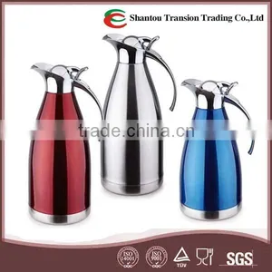 European Style Stainless Steel Vacuum Coffee Jug/Insulated Hot Pot /Thermos Vaccum Flask thumbnail-1