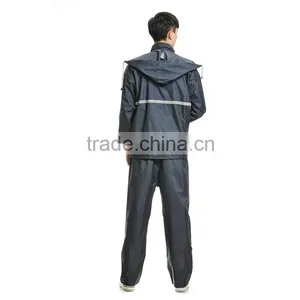 Fashionable Cheap Black Pvc Raincoats With Hood thumbnail-3