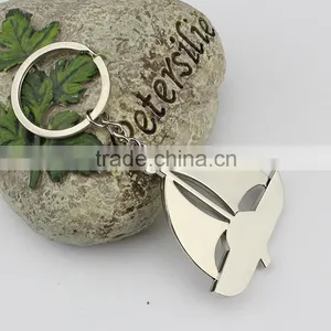 Can Custom LOGO Factory Wholesale Sailing Boat Key Chain Metal Keychain thumbnail-2