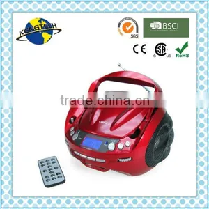 Factory Price Red AM FM Radio Boombox Portable CD Boombox USB Boombox thumbnail-1