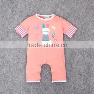 Cute Modeling Cartoon Animal Casual Wearing Baby Kids Jumpsuit 2016 Summer Cotton Rompers thumbnail-4