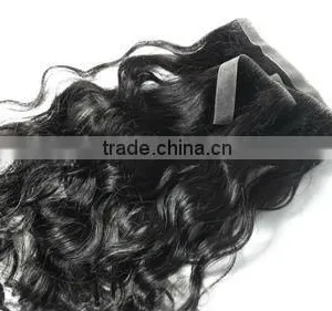 Indian Remy Human Hair Extension/Human Hair Weft/PU Skin Weft thumbnail-1