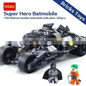 Decool Super Hero Series 7105 Batman Tumbler Batmobile With Joker Bricks Toys thumbnail-1