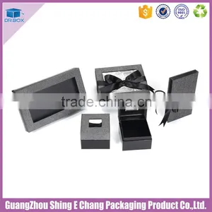Luxury Iron-gray Paper Printed Gift Box Packaging,window Paper Gift Box,ribbon Paper Gift Box thumbnail-5