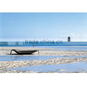 New Style Lounge Seat Outdoor Pool Beach Rattan Modern Leaf Lounge Chair thumbnail-3