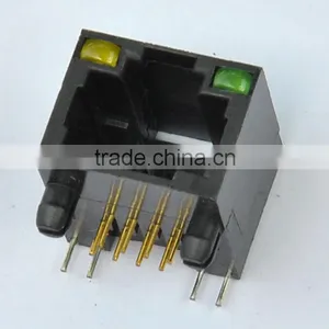 RJ45 PCB Connector /socket With LED thumbnail-1
