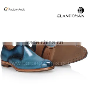 Classic Good Quality Genuine Cow Leather Derby Dyed Men Dress Shoes thumbnail-5