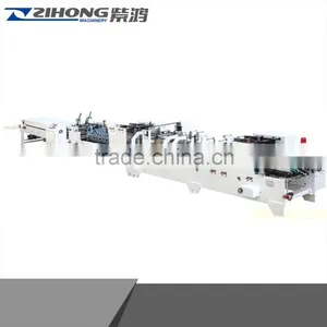 ZH-1450PC ZH-1080 High Speed Paper Cardboard File Folder Making Machine, Automatic Carton Box Making Machine Prices thumbnail-3