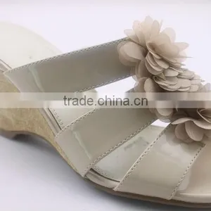 Fashion Flowers Summer Shoes Wedge Heel Slippers 2014 thumbnail-1