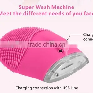 Mini Super Cool Face Cleansing Silicone Facial Cleaner thumbnail-3