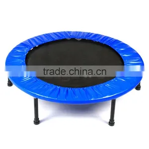 38" Folding Mini Rebounder Trampoline With Padding Band Fitness Jump Pure Fun thumbnail-1