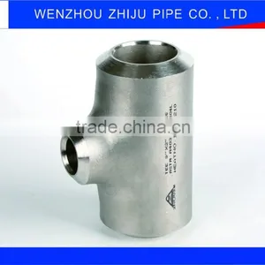304/316/321 Butt Welding Equal Tee Forged Butt Welded Lateral Tee thumbnail-1