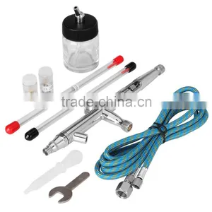 0.3+ 0.5+ 0.8mm Dual Action Body Paint Cake Nail Makeup Airbrush Temporary Tattoo Kit AS-31 thumbnail-1