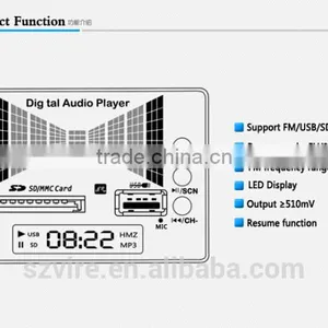 Vire LT-03 Mp3 Pcba Audio Link Usb Mp3 Player sd fm Audio Mp3 Module thumbnail-4