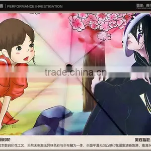 Sex Girl Cartoon Printed Fold Umbrella Light Weight Travel Mini Parasol Umbrella thumbnail-5