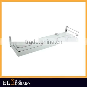 China Supplier Brass Heavy Duty Toilet Accessories Bathroom Shelf Bathroom Glass Shelf 6B0162 thumbnail-1