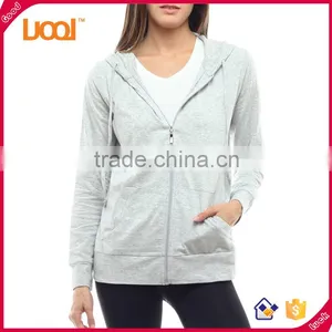 Ladies Winter Women Fitness Zip-up Hoodie Jacket thumbnail-4