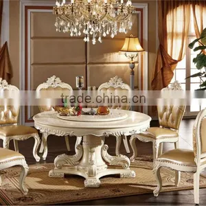 2015 Carved High Quality Dining Room Set,cheap Furniture Wooden Dining Table and Chairs thumbnail-2