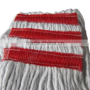 G012 Cut End Bleach White Blended Cotton Mop Manufacturer. thumbnail-2