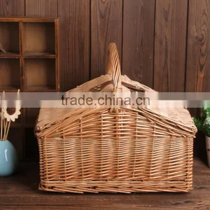 Wholesale Factory Direct Hot Sale Wicker Picnic Baskets Willow Picnic Baskets Storage Baskets thumbnail-2