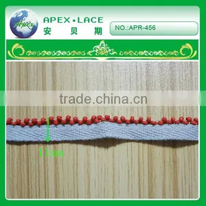 APR-456 High Quality Non-slip Wholesale Cotton Bead Webbing thumbnail-1