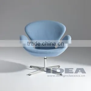 Replica Arne Jocabsen Swan Chair - Sky Blue Fabric thumbnail-2