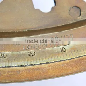 Brass Nautical Christmas Gift Sextant - Marine Time Sextant Handmade Sextant 1039 thumbnail-4