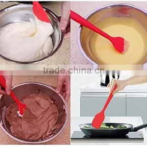 Heat Resistant Food Grade Approved Silicone Rubber Spatula For Baking thumbnail-2