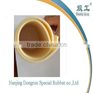 High Tearing Resistance Silicon Beige Rubber Sheet thumbnail-1