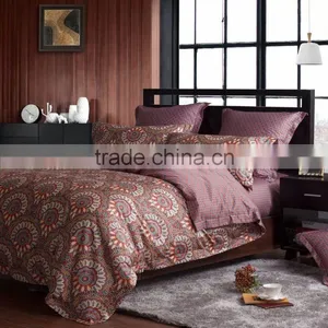 100% Cotton Reactive Print New Design Luxury Bed Sheet thumbnail-1