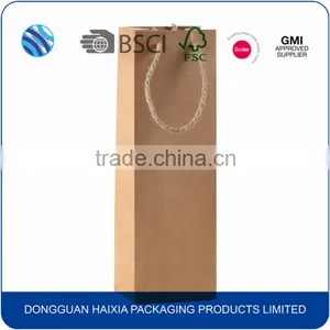 Custom Made Biodegradable Paper Wine Shopping Bags Quality Choice thumbnail-1