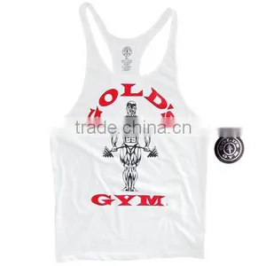 Gold Gym Muscle Joe Premium Stringer White thumbnail-1