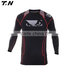 Popular Fitness Blank Compression Jersey for Men thumbnail-2