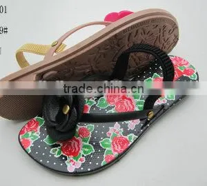 2014 Hot Selling and Fashion PCU Kids Flipflops With Various Colors thumbnail-1