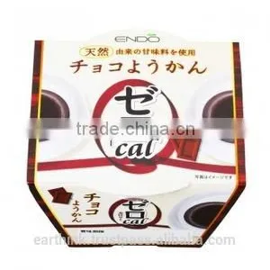 Japanese Wagashi Sweets ENDO's 'Zero Calorie' Chocolate Yokan (Adzuki Bean Jelly) 90g thumbnail-2