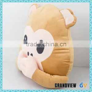 Funny Plush Animal Monkey Shaped Whatsapp Emoji Pillows For Decorative thumbnail-3