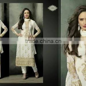 GEORGETTE DESIGNER SEMISTICHED SUIT thumbnail-5