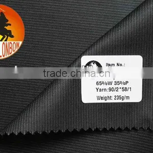 Fine Quality Italia Design Worsted Wool Polyester Blend Men's Suiting Fabric thumbnail-1