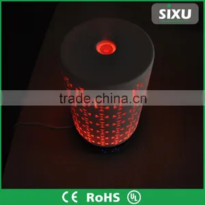 200ml Ceramic Materials LED Light Decorative Mini Diffusers Cylindrical Humidifier thumbnail-2
