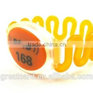 Waterproof NFC 13.56 MHz Silicone Rfid Wristband Bracelet With QR Code for Swimming Pool thumbnail-6