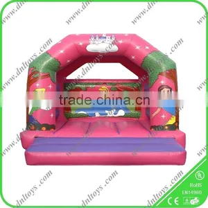 Inflatable Princess Jumping Bounce Air Castle Bed With Slide thumbnail-1