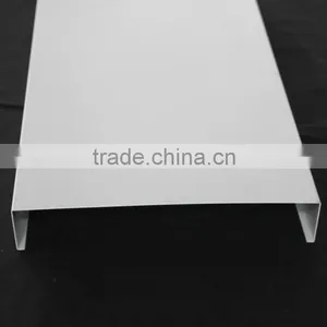 Width 255mm B Shaped Rustproof Commercial Metal / Aluminum Strip Linear Ceiling thumbnail-1