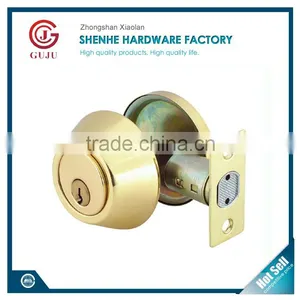 American Style Heavy Duty Commercial Brass Gatehouse Dead Bolt Lock thumbnail-1