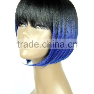 Christmas Party Used Wig Ombre Color New Style 100 Percent Futura High Tempreture Synthetic Hair Wig thumbnail-2