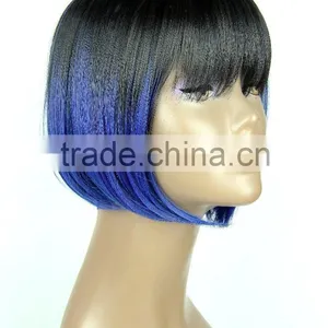 Christmas Party Used Wig Ombre Color New Style 100 Percent Futura High Tempreture Synthetic Hair Wig thumbnail-5