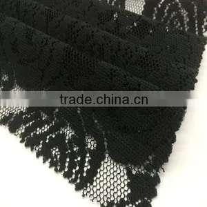 Black Wholesale Knitted Cord Guipure Lace Fabric Lace for Dress thumbnail-1