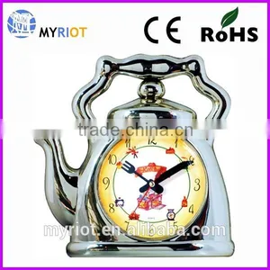 Plastic Wall Mounted Kitchen Gift Teapot Wall Clock thumbnail-2