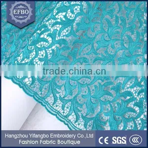 Guipure Lace/cupion Lace Fabric Embroidery George for Indian Bridal Lace Fabric thumbnail-4
