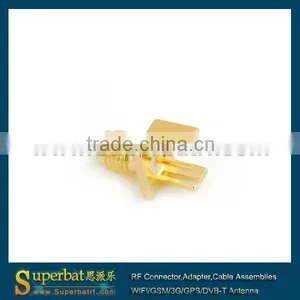 SMA End Launch Jack PCB Mount Wide Flange .031'' Sma Cable Connector thumbnail-1